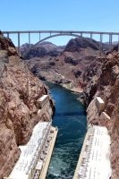 Hoover Dam Bypass bridge view near Las Vegas
